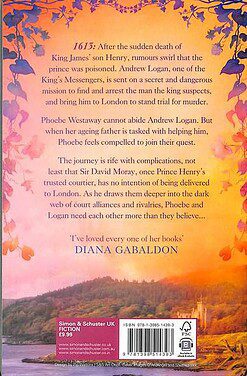 Back cover of The King's Messenger paperback book by Susanna Kearsley - Scottish historical fiction