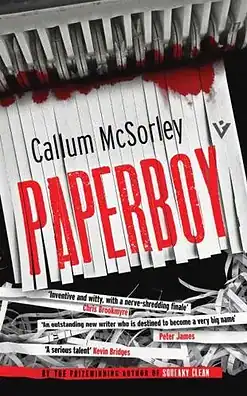 Cover of Paperboy paperback book by Callum McSorley - Scottish crime fiction