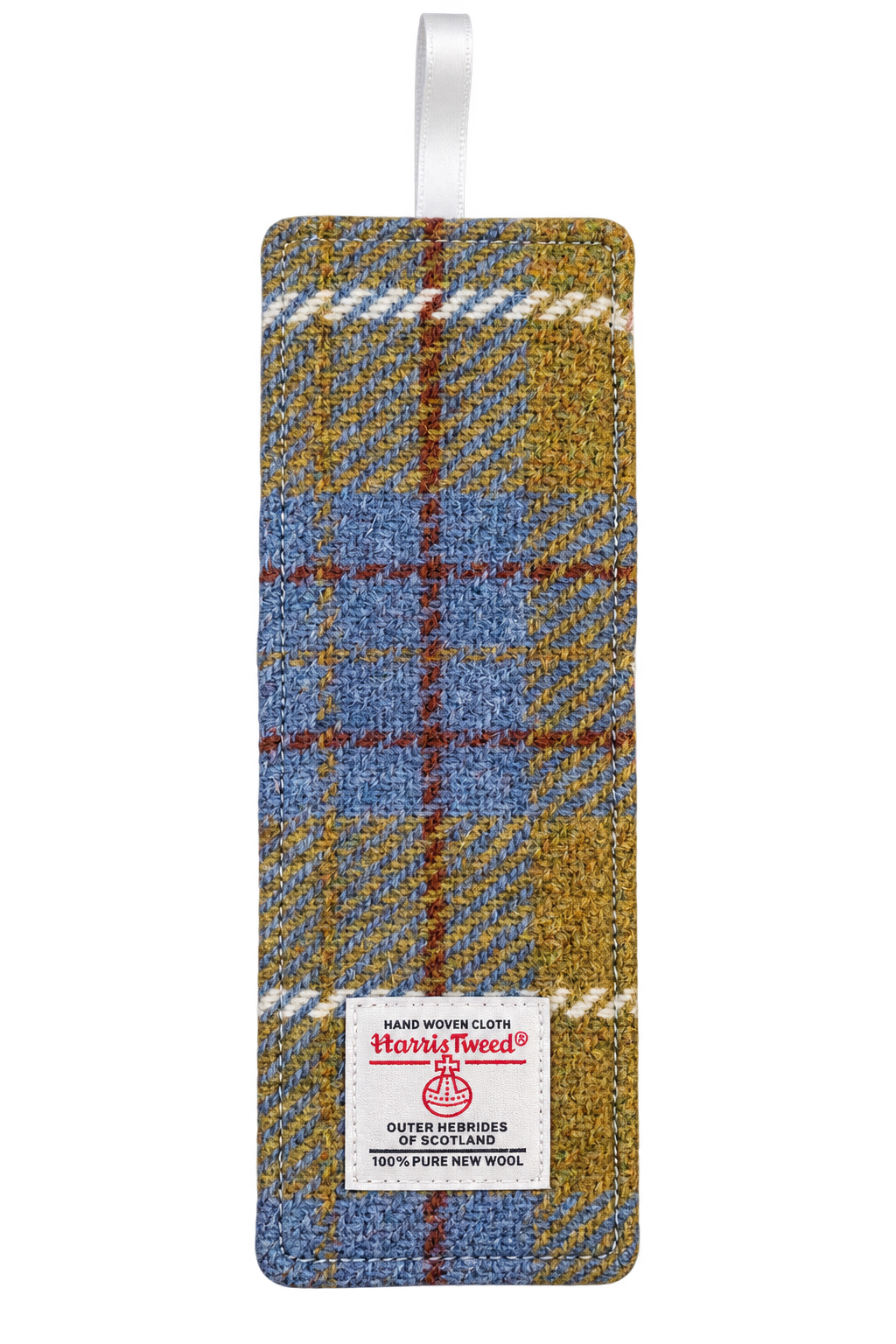 Genuine Harris Tweed & Liberty Fabric Bookmark - Country Yellow Check