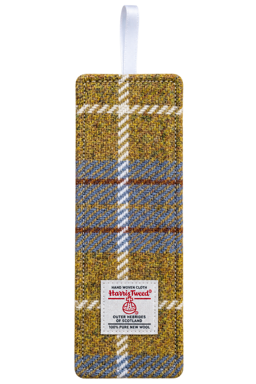 Genuine Harris Tweed & Liberty Fabric Bookmark - Country Green Check